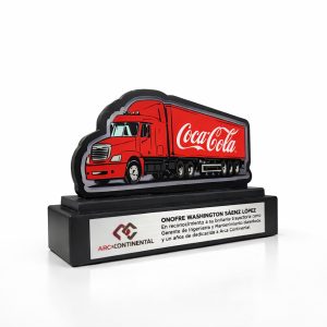 TROFEO DE MADERA CAMION