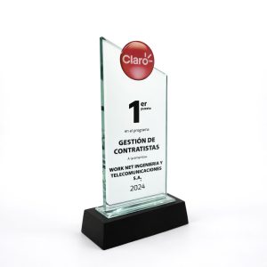 TROFEO CRISTAL CLARO