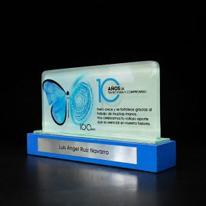 TROFEO CRISTAL RECTANGULAR HORIZONTAL