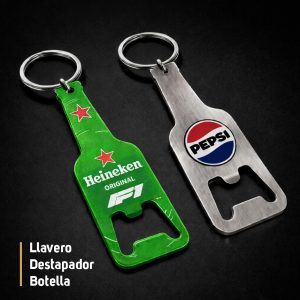 LLAVERO DESTAPADOR BOTELLA HEINEKEN Y PEPSI