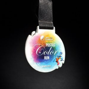 MEDALLA ACRILICO COLOR RUN