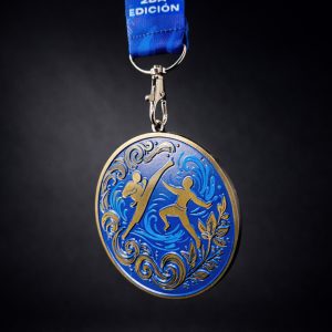 MEDALLA AZUL TAEKWONDO