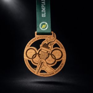 MEDALLA MADERA OLIMPIADA