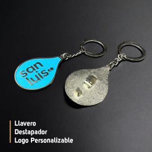 LLAVERO DESTAPADOR LOGO PERSONALIZABLE
