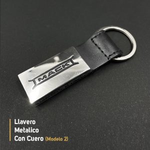 LLAVERO METALICO CON CUERO MODELO 2