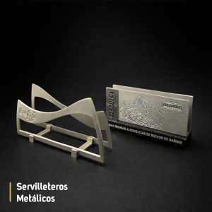servilleteros metalicos